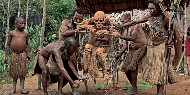dimljene mumije Papue Nove Gvineje